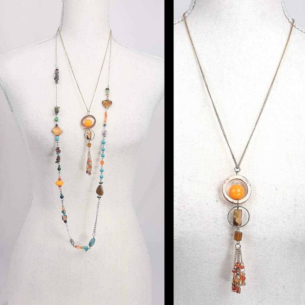 OOAK Boho Layering Y Necklace